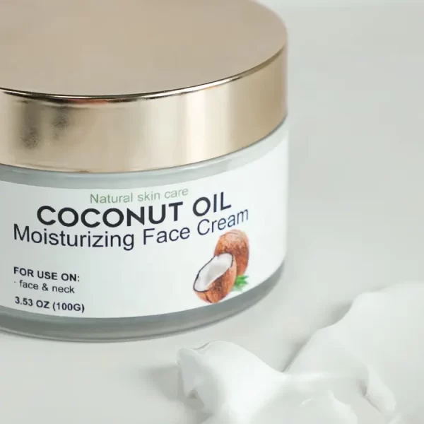 2023 new sell coconut oil face cream organic anti aging moisturizing cream face moisturizer