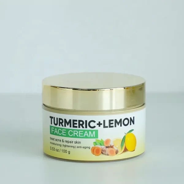Factory Price Organic Anti Acne Whitening Nourishing Face Care Hydrating Turmeric Lemon Face Cream