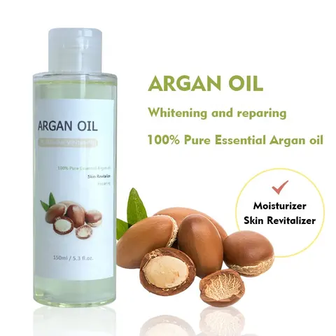 Factory Wholesale Organic Pure Vitamin C Moroccan Argan Moisturizing Lightening Argan Oil For body