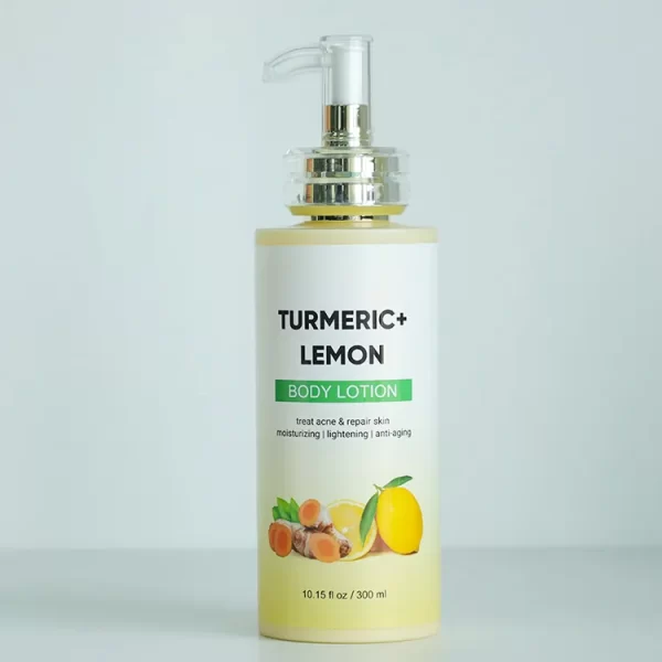 New Product Vegan Organic Body Lotion Suitable for All Skin Lightening Body Care Lemon Turmeric Body Lotion