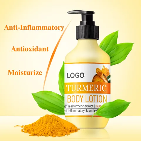 OEM ODM High Quality Turmeric Oil Skin Care Body Lightening Whitening Turmeric Body Lotion