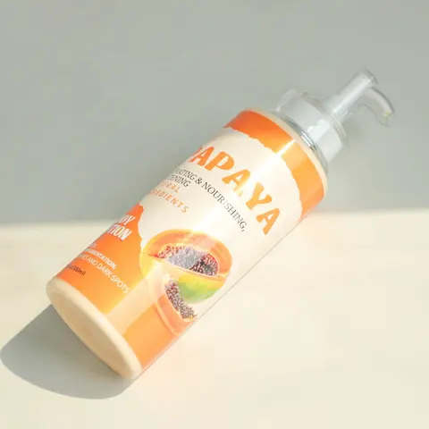 OEM papaya body lotion brightening body lotion whitening moisturizing cream bleaching body lotion