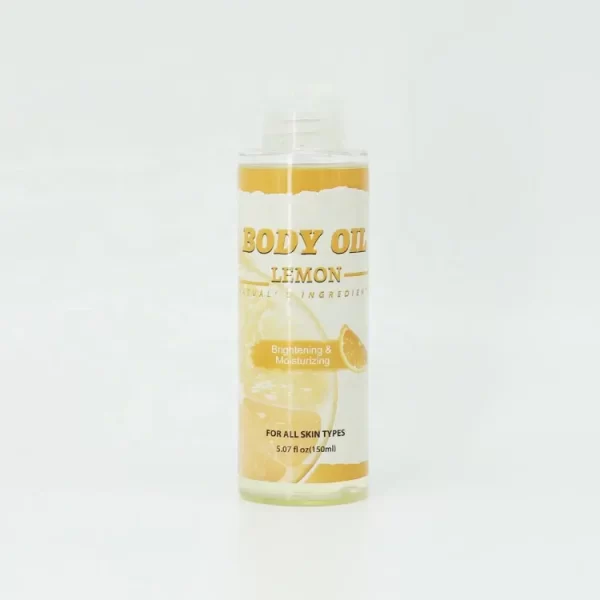 Pure Natural lemon body oil Organic Body Lightening Whitening Massage Oil natural vitamin C oil