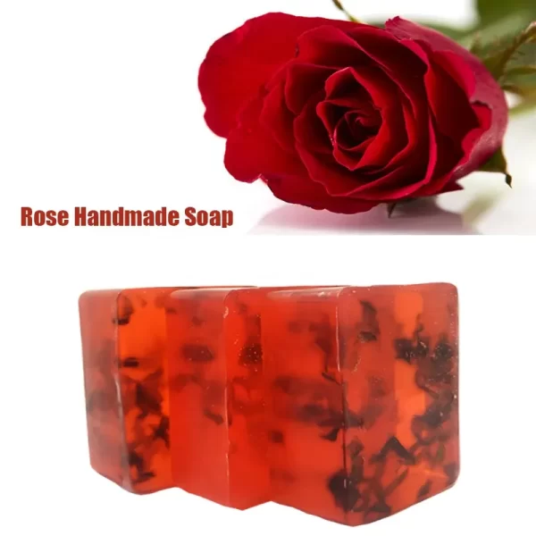 Skin Care Whitening Rose Flower Handmade Soap