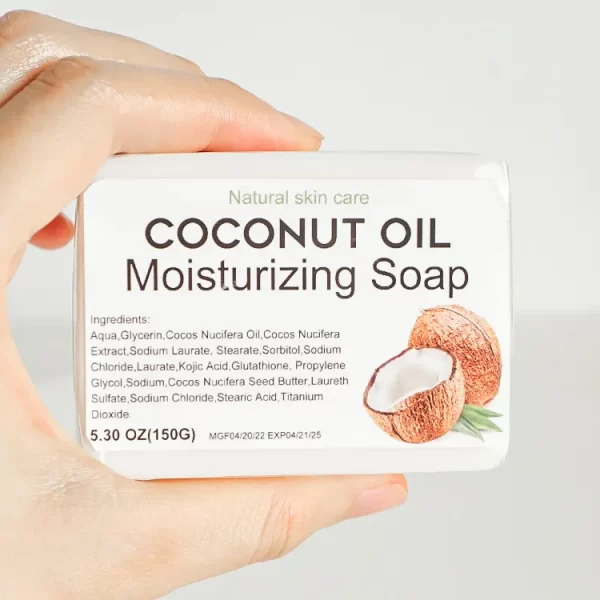 handmade soap coconut oil body soap Whitening Kojic Acid Toilet coconut extract Soap deeply cleaning pores