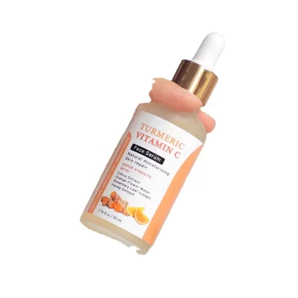 Skin Care Serum Facial Turmeric Essence Brightening vitamin C Dark Spots Vegan Face serum Organic Skincare