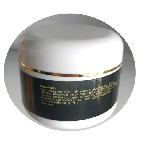 The best natural formula of the cream contains hyaluronic acid and vitamin C-a firming cream to smooth wrinkles