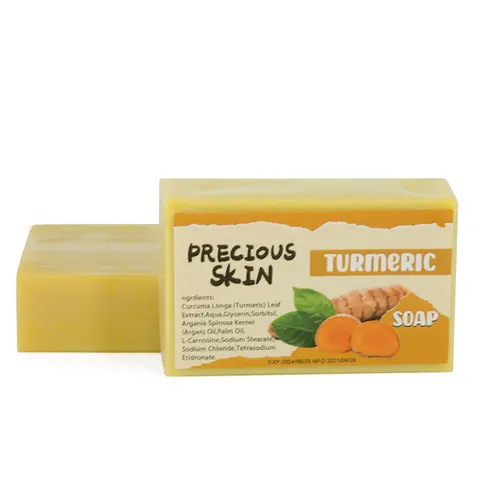 Wholesale Natural Handmade Soap Skin care Whitening Cleansing Anti Acne Turmeric Face And Body Soap