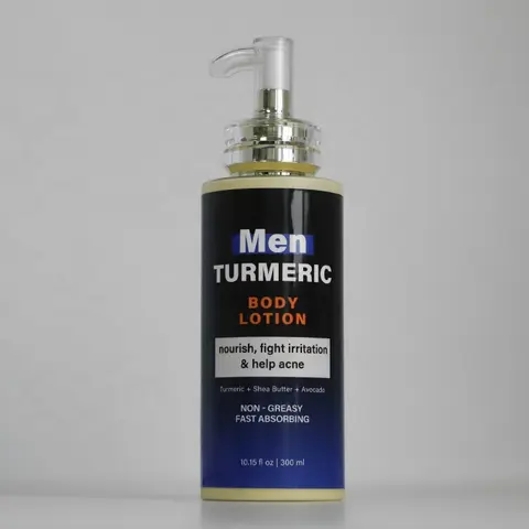 natural organic moisturising cream beauty product turmeric men body lotion