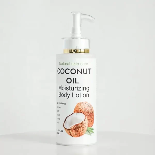 organic coconut oil lotion moisturizing body cream hydrating lotion coconut scent