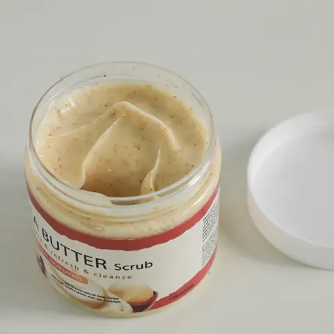 Whitening body care smoothing exfoliating shea butter scrub skin whitening for all skin type