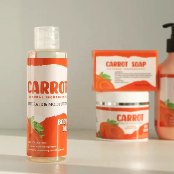 carrot body oil for deeply moisturizing organic carrot extract massage oil for skincare