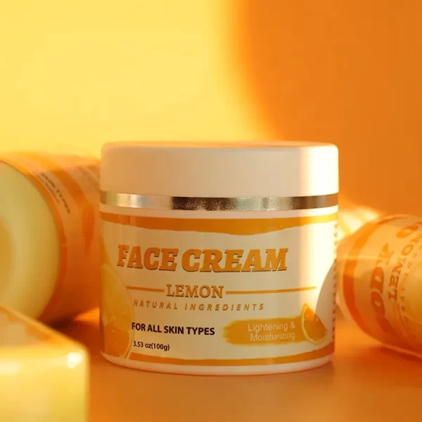 oem Vitamin C Lemon Face Cream Whitening for dark skin face lotion lemon extract cream lightening bleaching