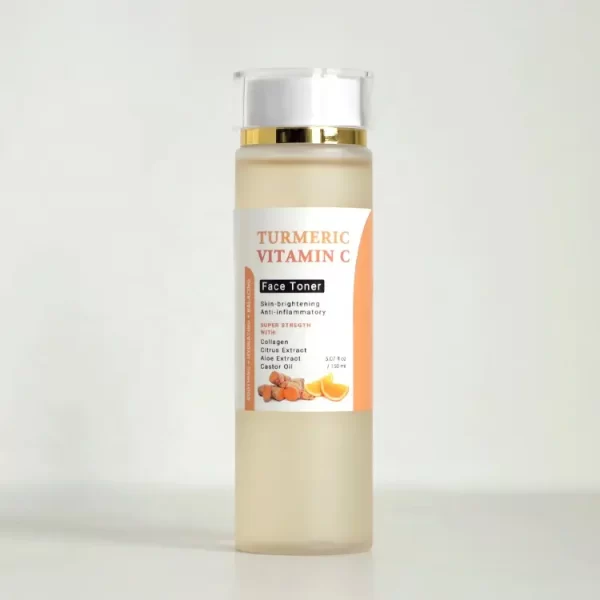 Organic brightening natural skin care product face care anti acne dark spot hydrating turmeric vitmain c toner