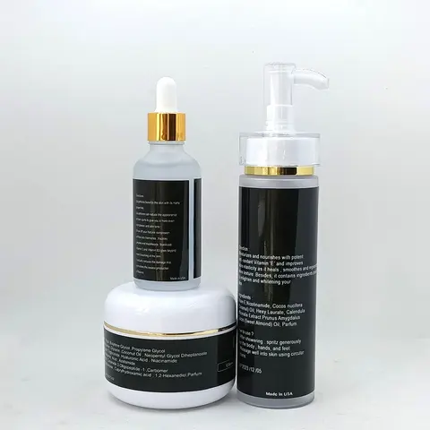 Vitamin C anti-aging set glow complexion moisturizing lock the water antiwrinkle hyaluronic acid