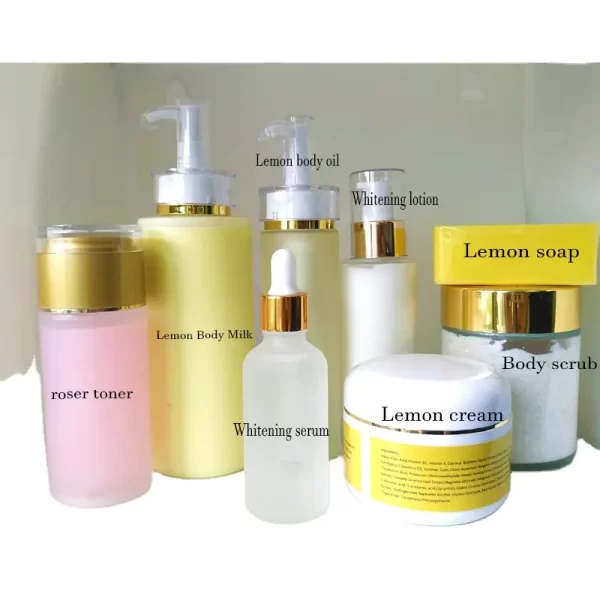 Whitening skin care 8 pieces set of powerful whitening brightening moisturizing wholesale custom label